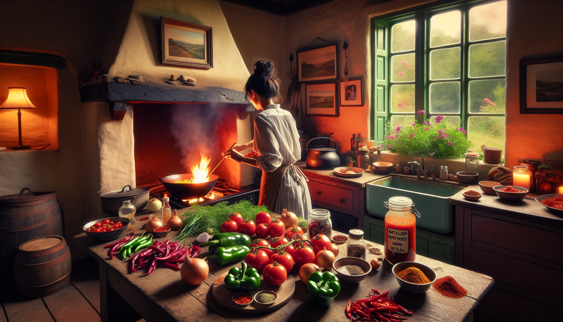 Chili…Warm Reminders for the Tasty Meals of Fall, and Fall Sienna Colours!